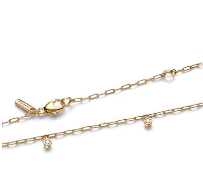 Era Bezel Lab Diamond (0.13ct) Dangle Chain Necklace-353723C01-45