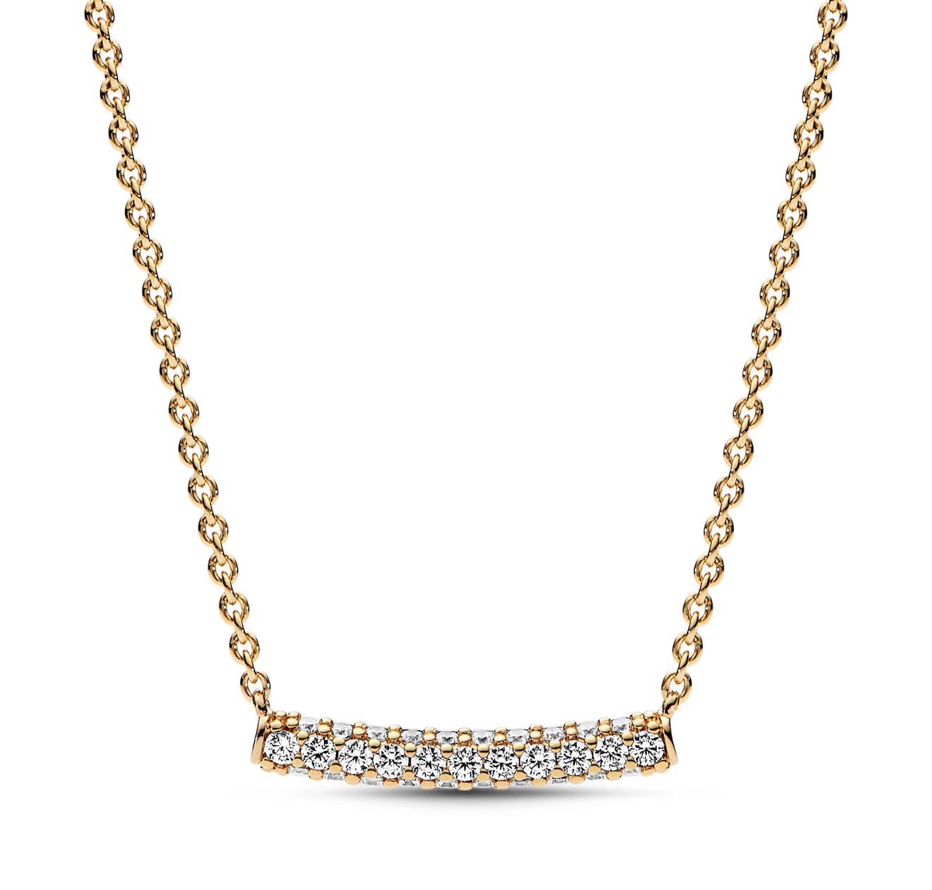 Pandora Timeless Pavé Single-Row Bar Collier Necklace - 362635C01-45