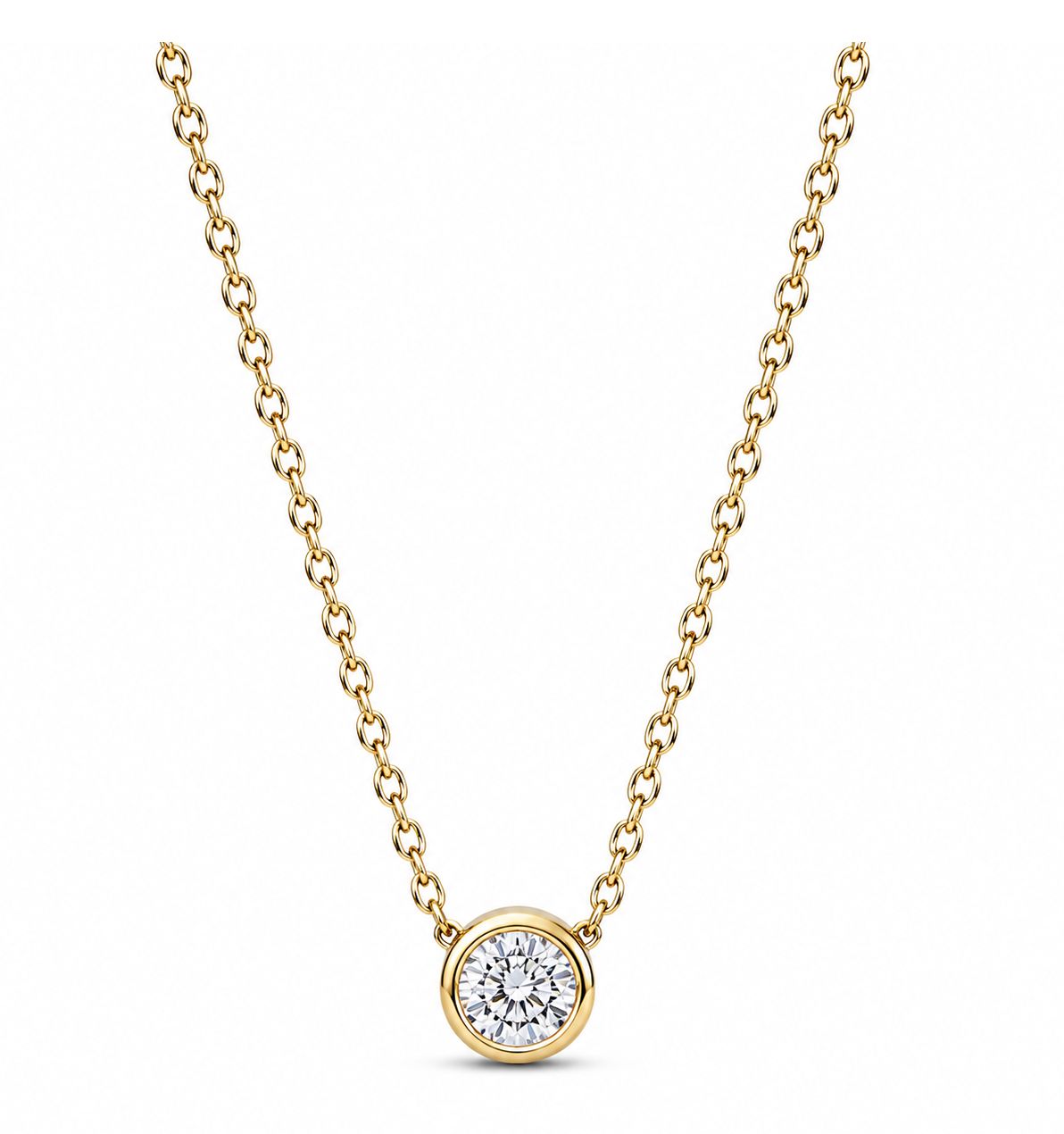 Era Bezel 14k Gold Lab-Grown Diamond Pendant-352876C01-45