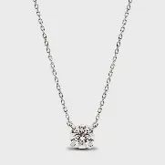 Pandora Era 14k White Gold Lab-grown Diamond Pendant Necklace -352878C01-45