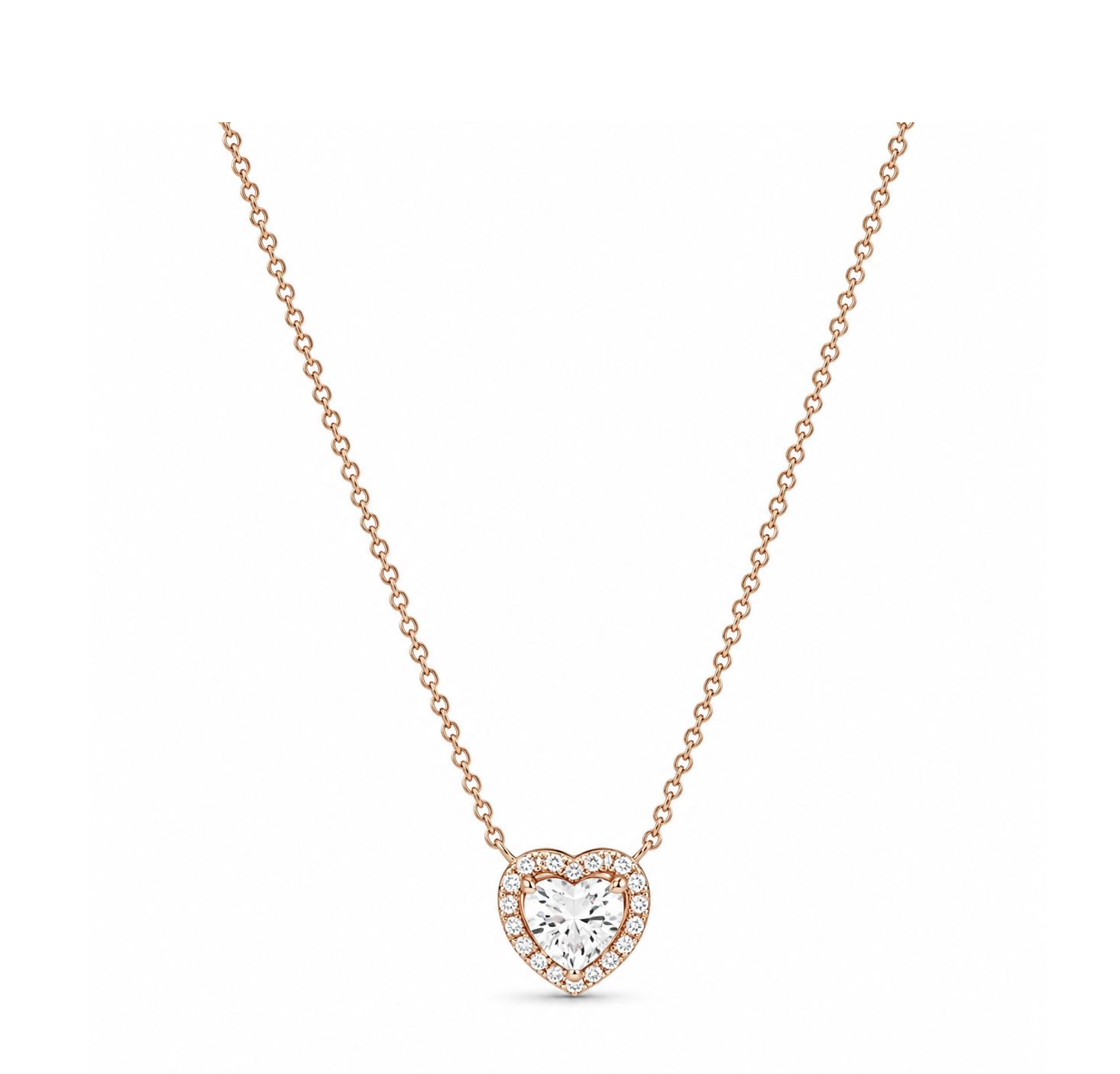 Sparkling Heart Collier Necklace - 388425C01-45