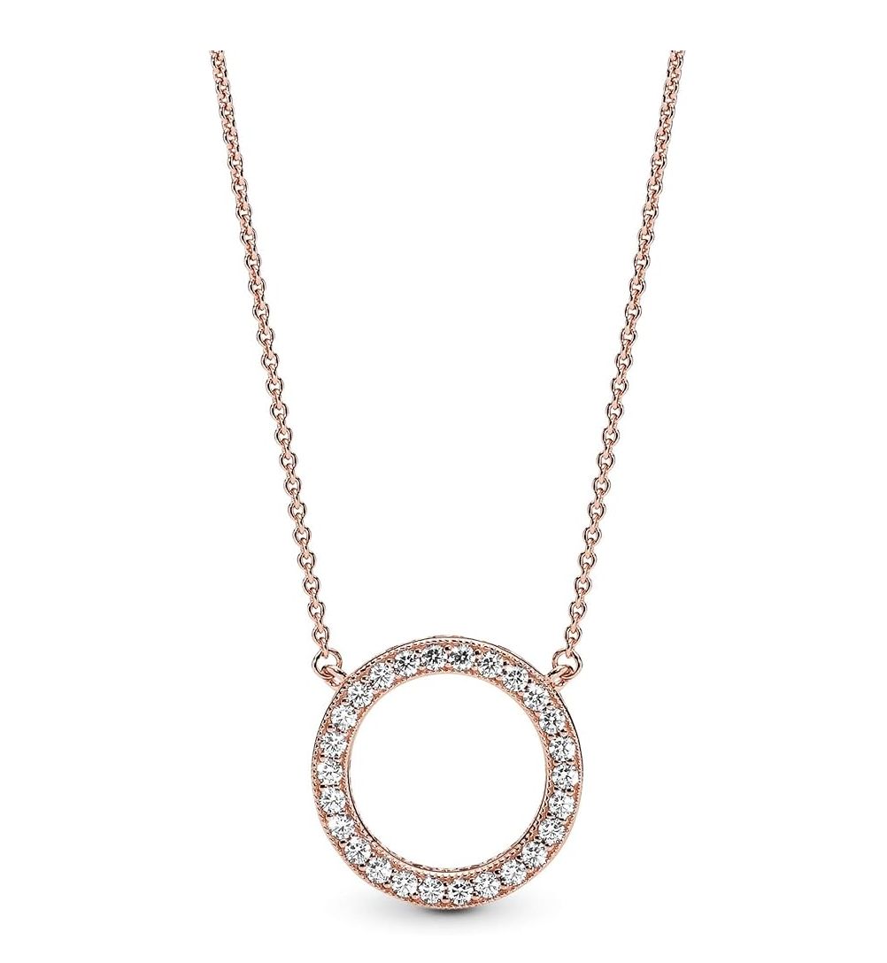 Logo Pavé Circle Collier Necklace-387436C01-45