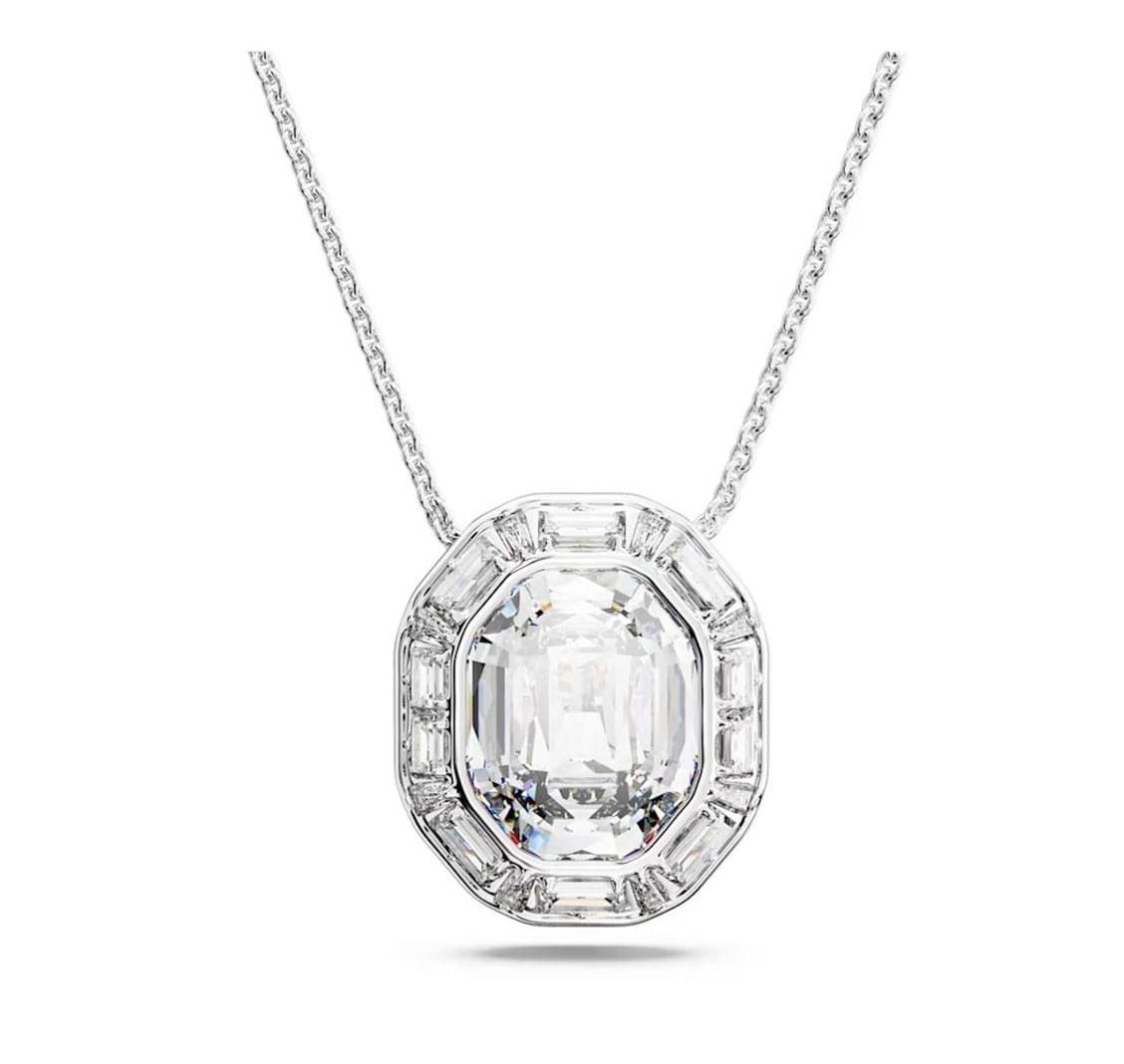 Mesmera Pendant, Octagon Cut, White, L-5669914