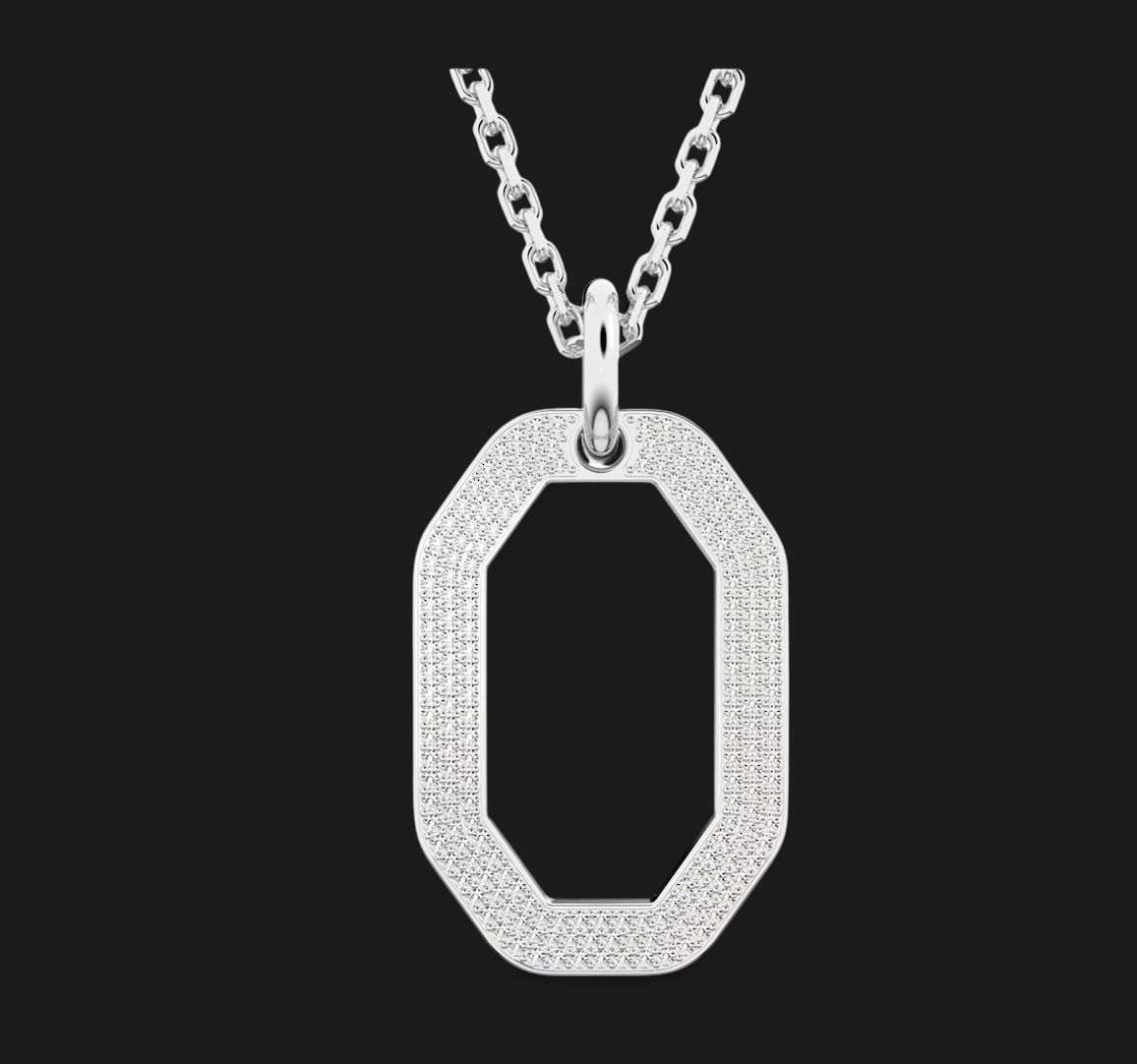 Dextera Pendant Octagon Shape, White- 5642388