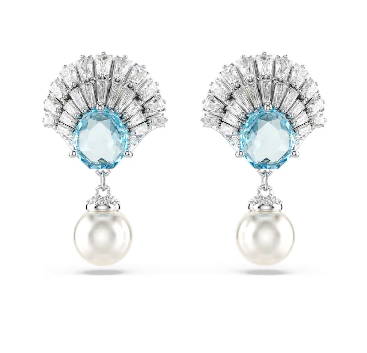 Idyllia Drop Earrings, Shell, Pearl-5680301