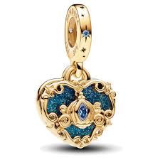 Disney Cinderella's Carriage &amp; Heart Double Dangle Charm - 763072C01