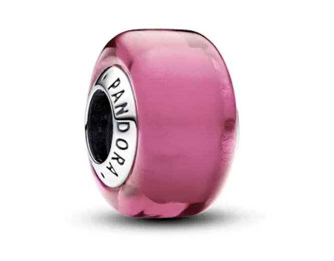 Pink Mini Murano Glass Charm - 793107C00