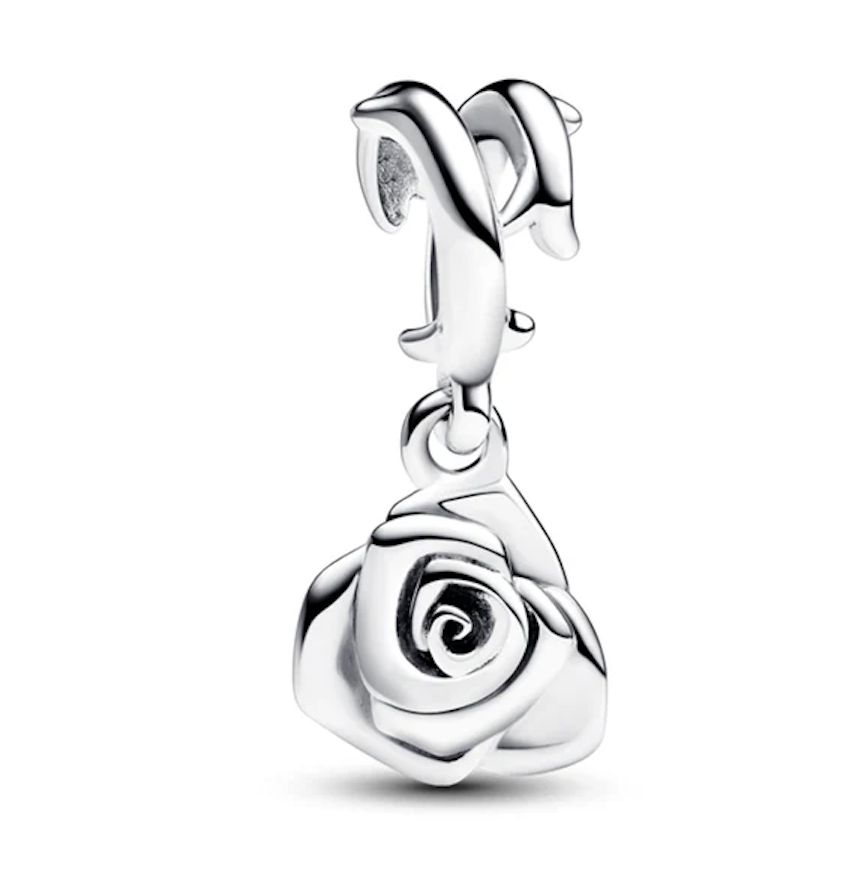 Rose in Bloom Dangle Charm-793213C00