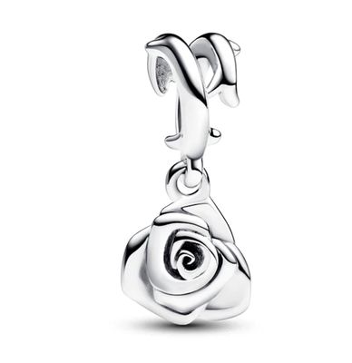 Rose in Bloom Dangle Charm-793213C00