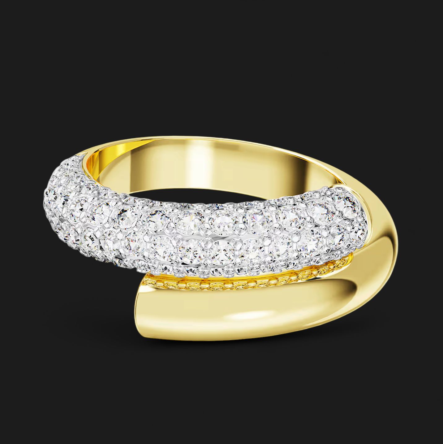 Dextera ring, White, Gold Tone (Size 50) 5668810