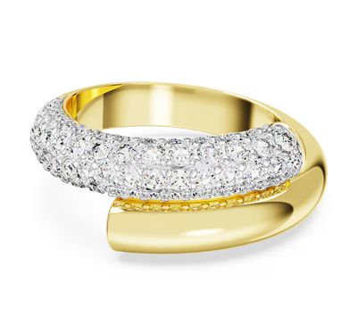 Dextera ring, White, Gold Tone-5668810