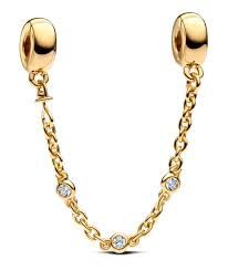 Triple Clear Stone Safety Chain - 763515C01-05