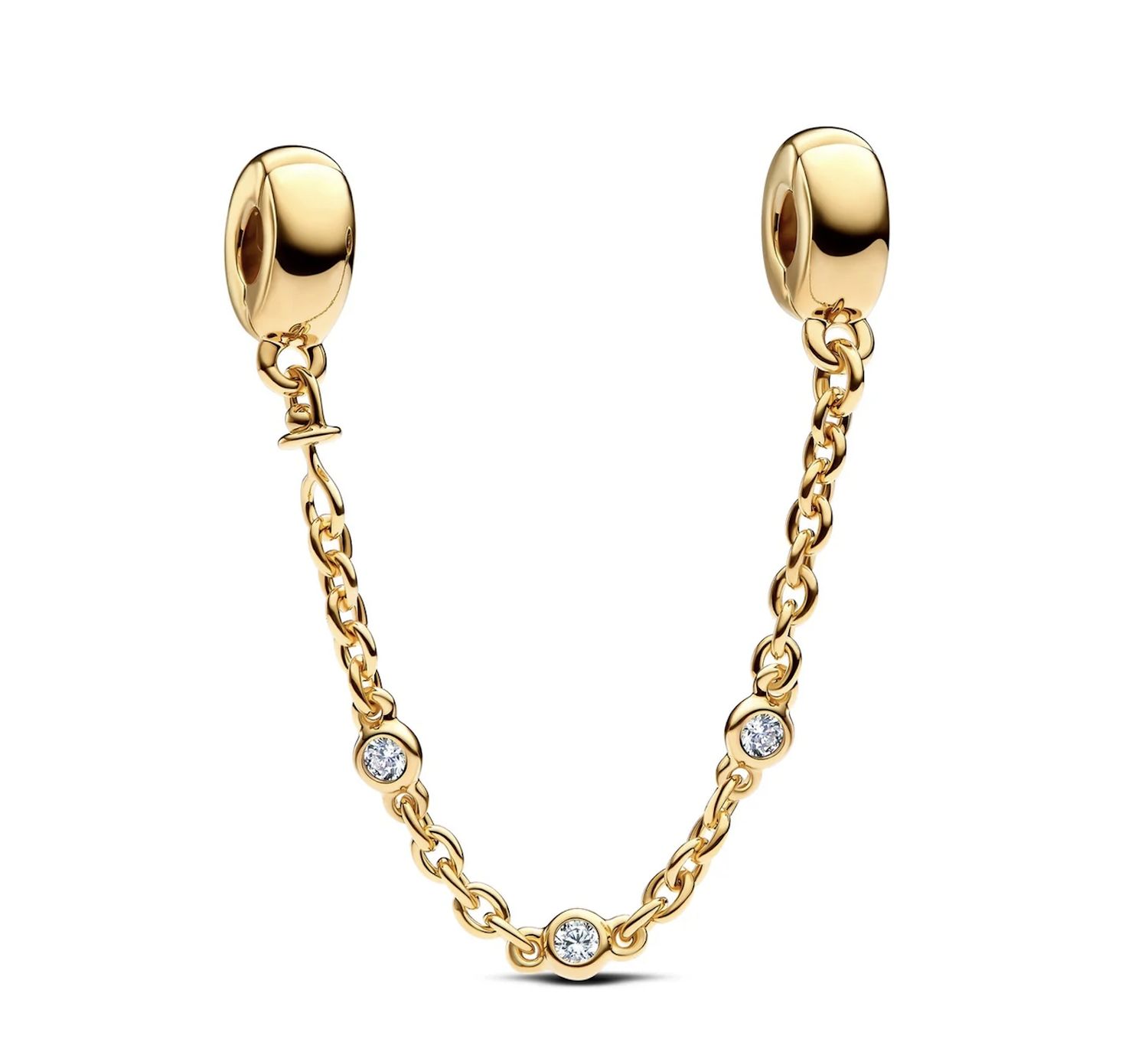 Triple Clear Stone Safety Chain-763515C01-05