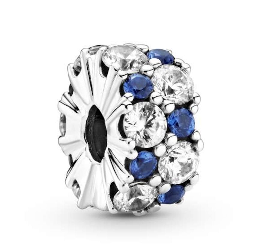 Clear &amp; Blue Sparkling Clip Charm - 799171C01
