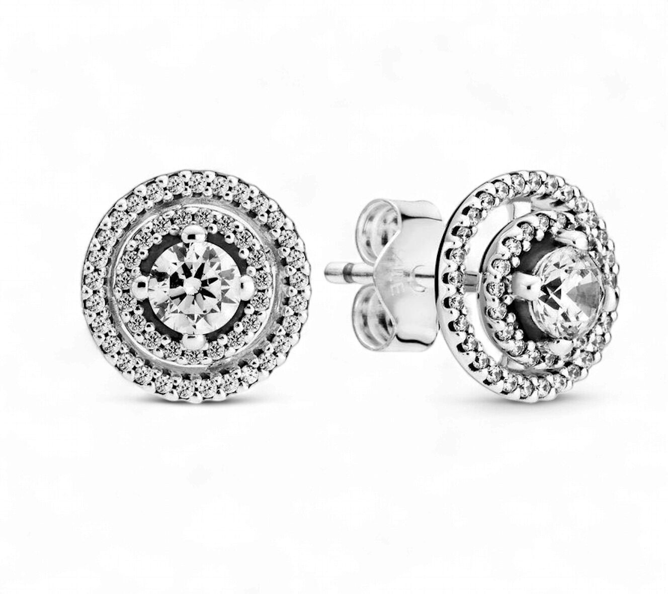 Pandora Double Halo Stud Earrings - 299411C01