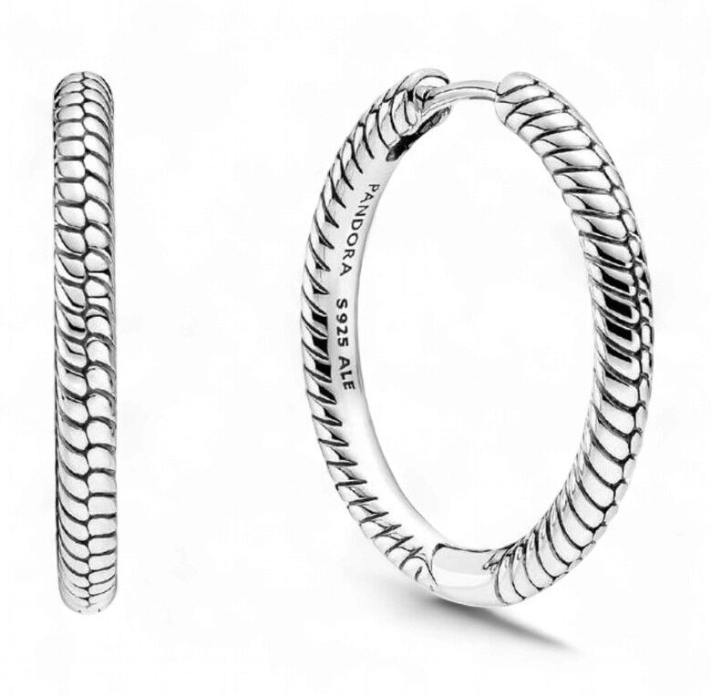 Pandora Moments Charm Hoop Earrings - 299532C00