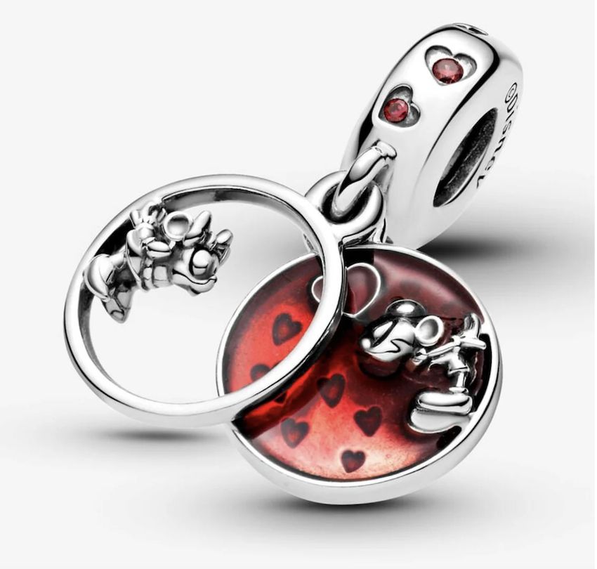 Disney Mickey Mouse &amp; Minnie Mouse Love and Kisses Dangle Charm - 799298C01