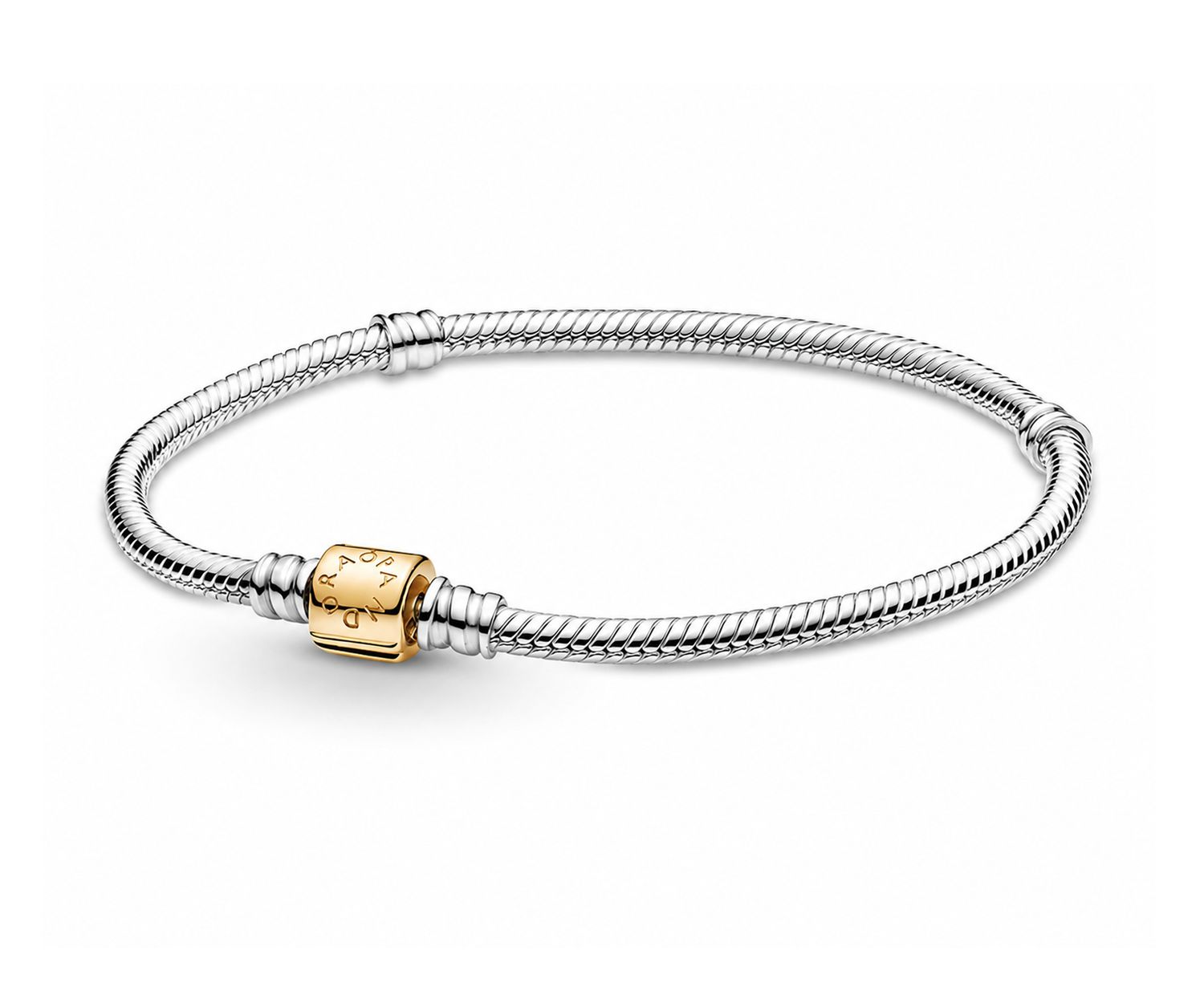 14K Pandora Moments Snake Chain Bracelet-590702HG