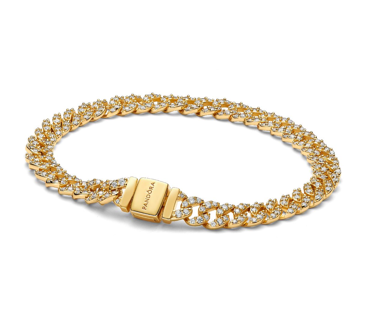Pavé Cuban Chain Bracelet  - 563008C01