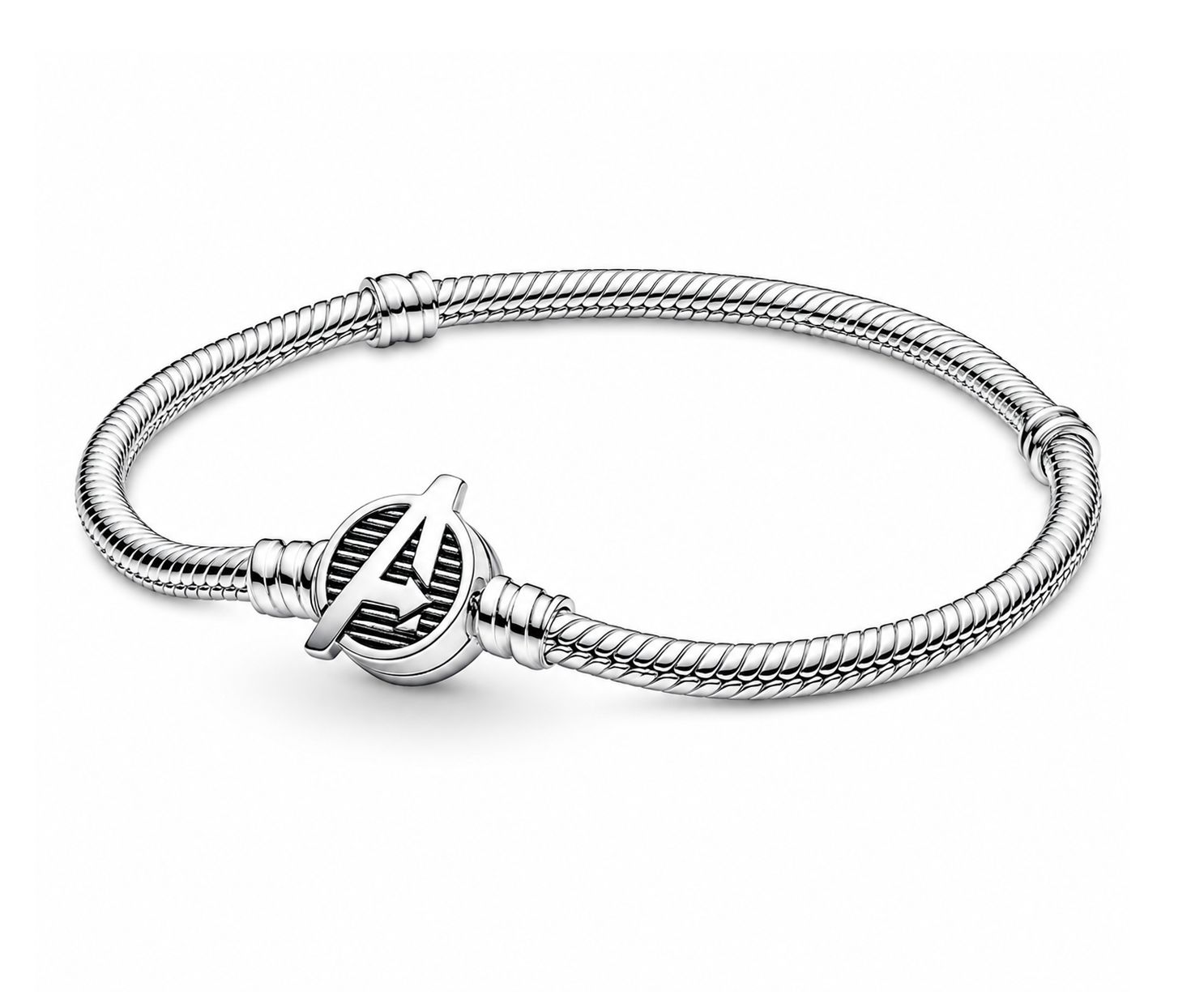 Marvel The Avengers Logo Clasp Snake Chain Bracelet  - 590784C00