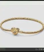 Daisy Heart Clasp Snake Chain Bracelet  - 561065C01