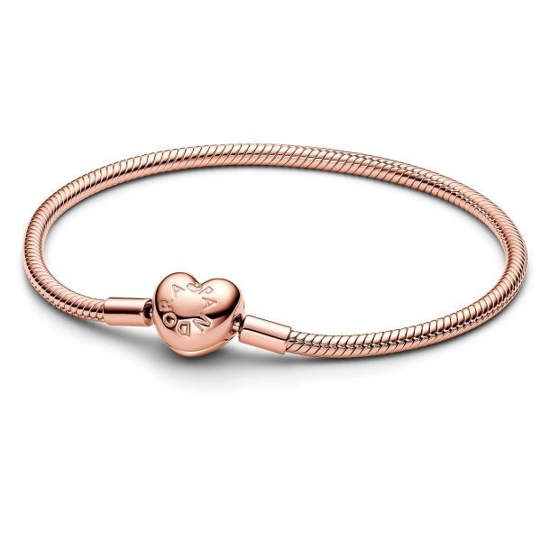Heart Clasp Snake Chain Bracelet  - 583050C00