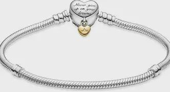 Disney Princess Pandora Moments Heart Snake Chain Bracelet - 569563C01