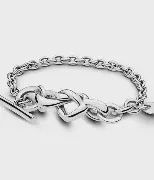 Knotted Heart T-Bar Bracelet  - 598100