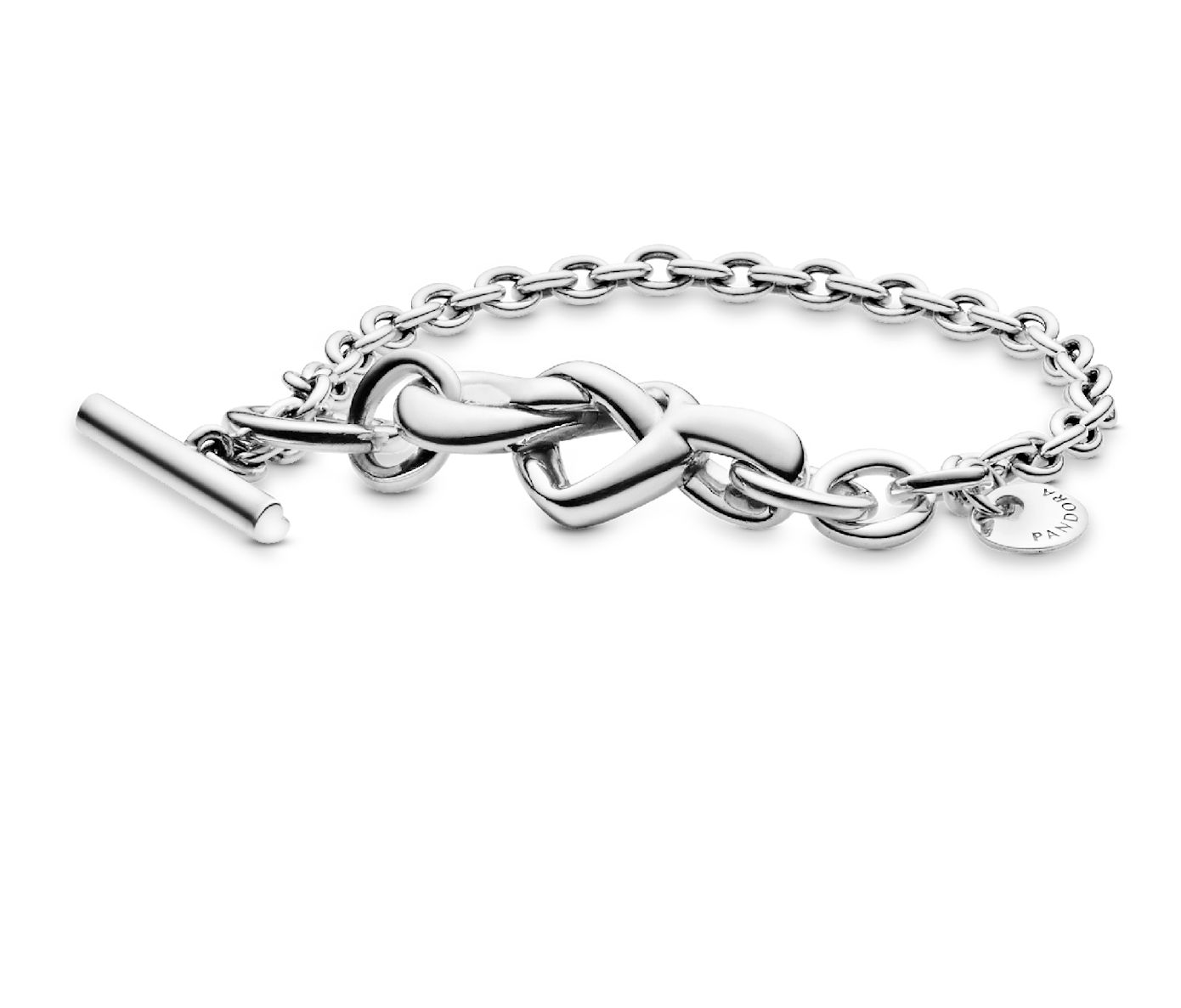 Knotted Heart T-Bar Bracelet-598100-16