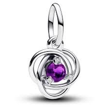 Purple Eternity Circle Dangle Charm - 793125C02