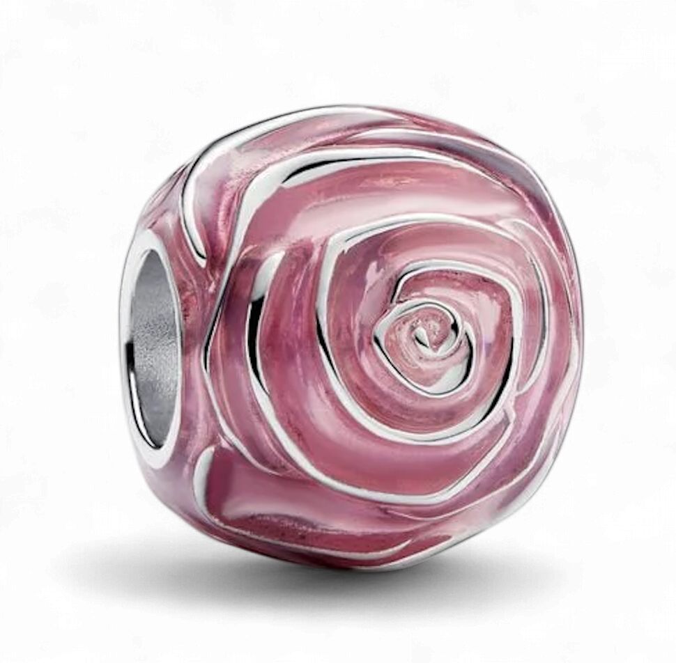 Pink Rose in Bloom Charm - 793212C01