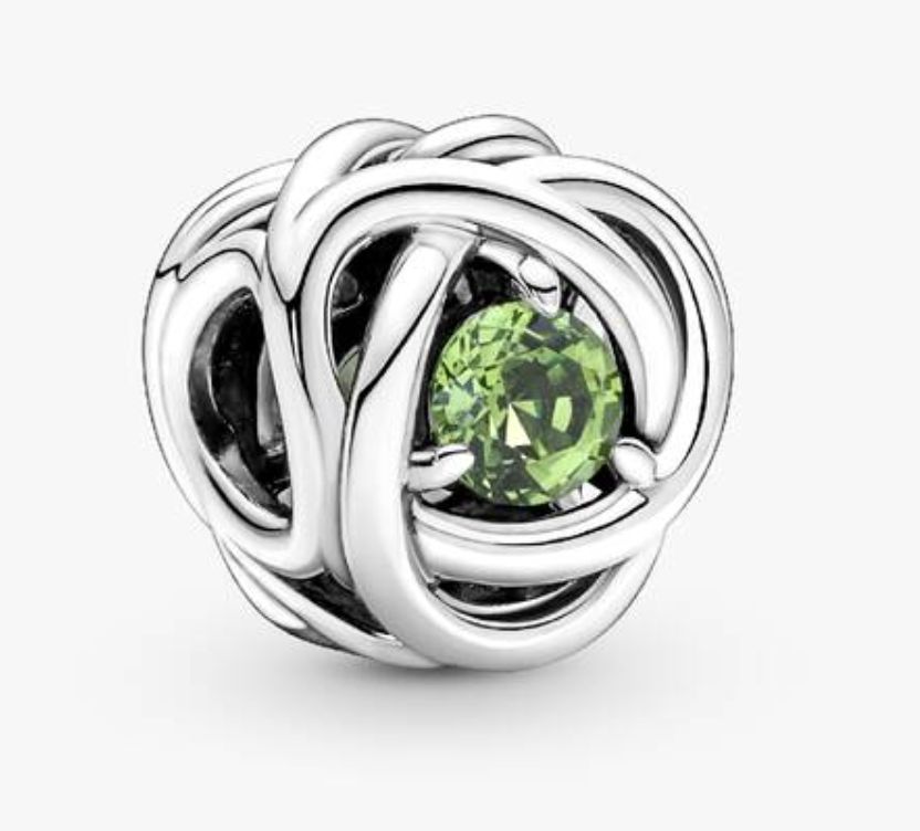 August Birthstone Eternity Circle Charm790065C03
