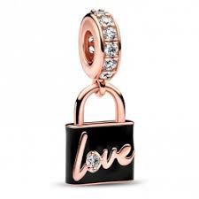 Love Padlock Dangle Charm - 782508C01