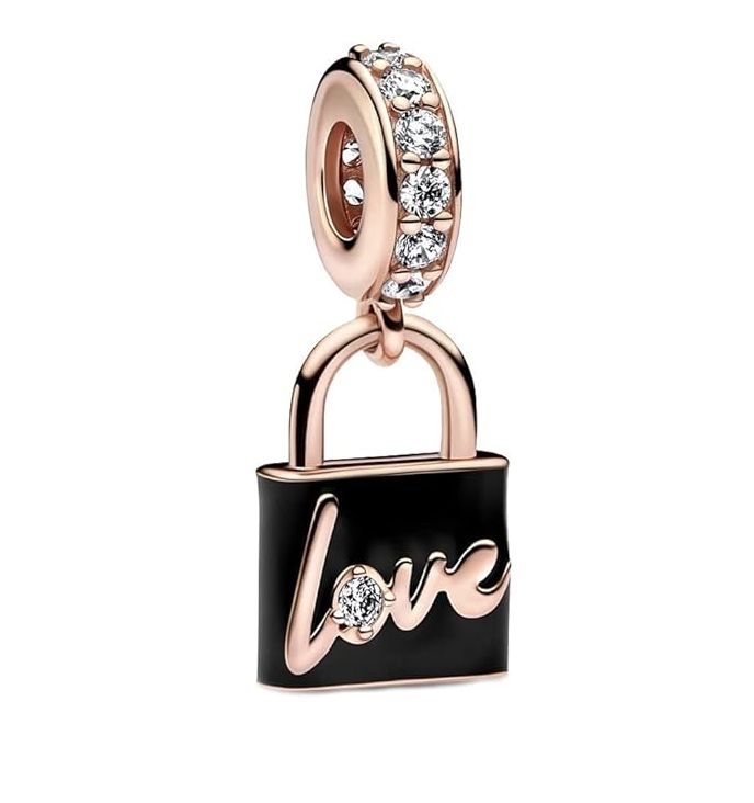 Love Padlock Dangle Charm - 782508C01