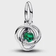 Green Eternity Circle Dangle Charm - 793125C05