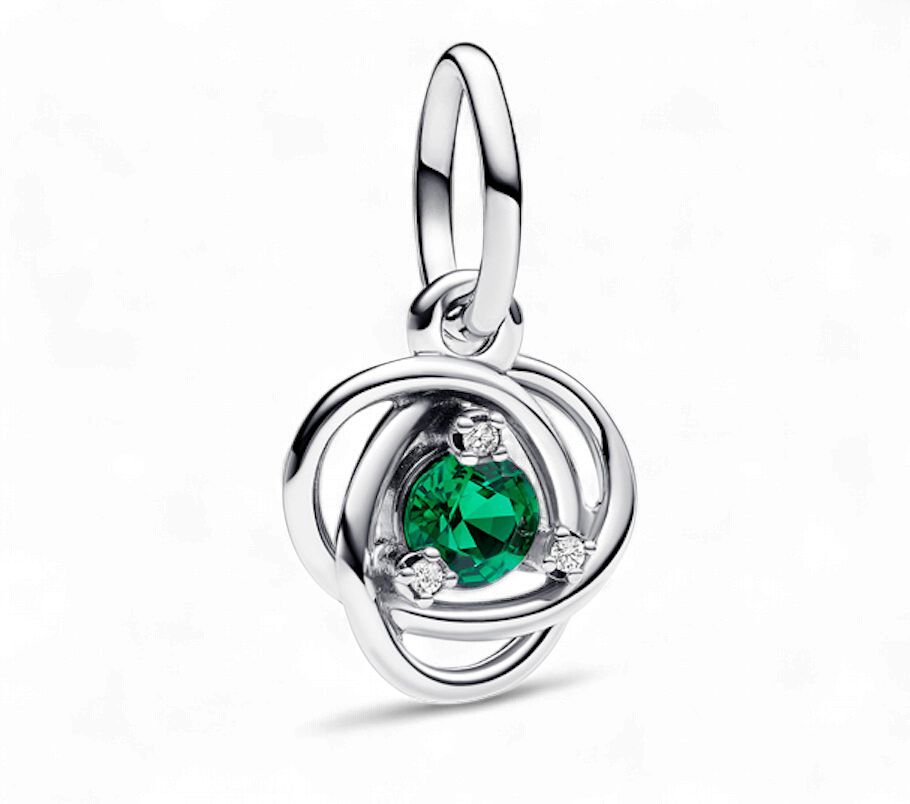 Green Eternity Circle Dangle Charm-793125C05