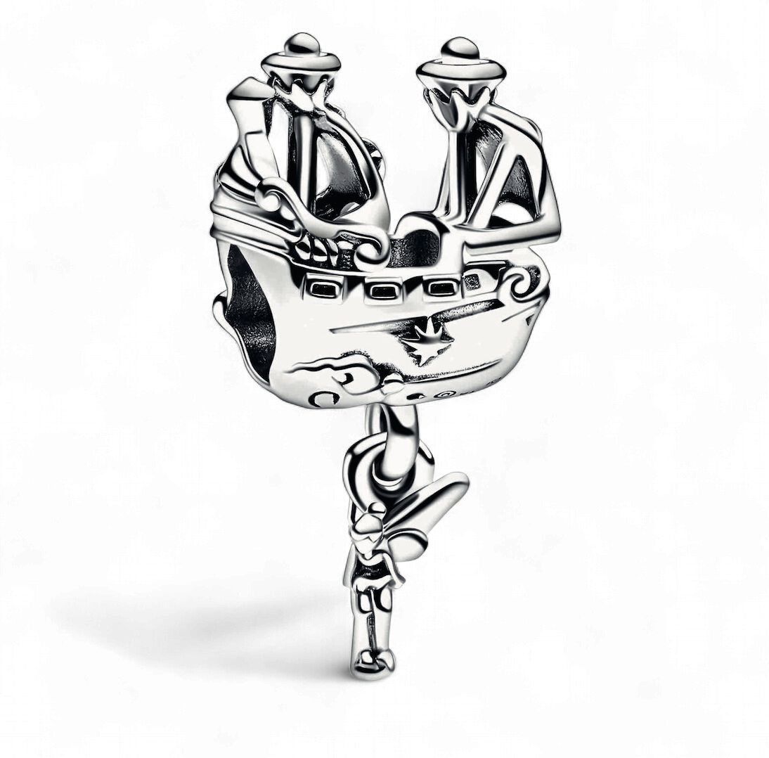Disney Tinker Bell And Captain Hook's Pirate Ship Charm-792521C00