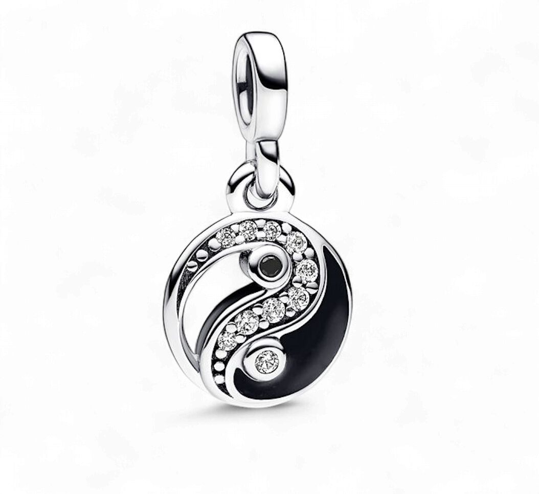 Pandora ME Sparkling Yin &amp; Yang Mini Dangle Charm - 792805C01