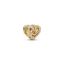 Sparkling Entwined Hearts Charm - 769270C01