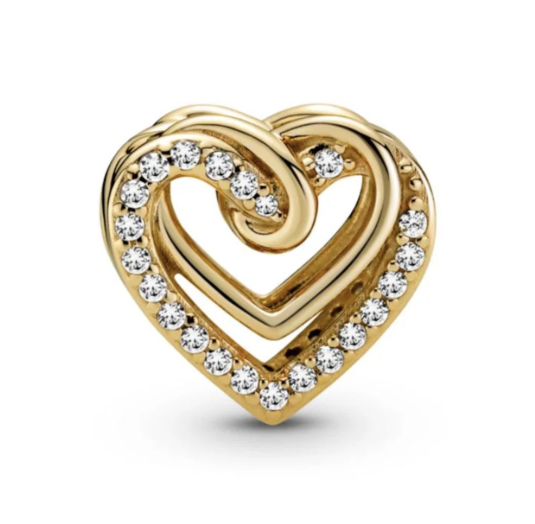 Sparkling Entwined Hearts Charm-769270C01