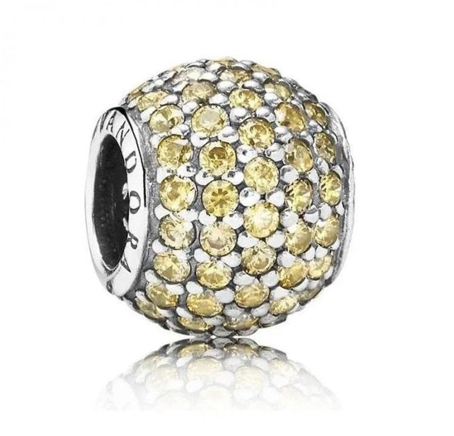 Fancy Golden Pavé Ball Lights Ball-791051FCZ