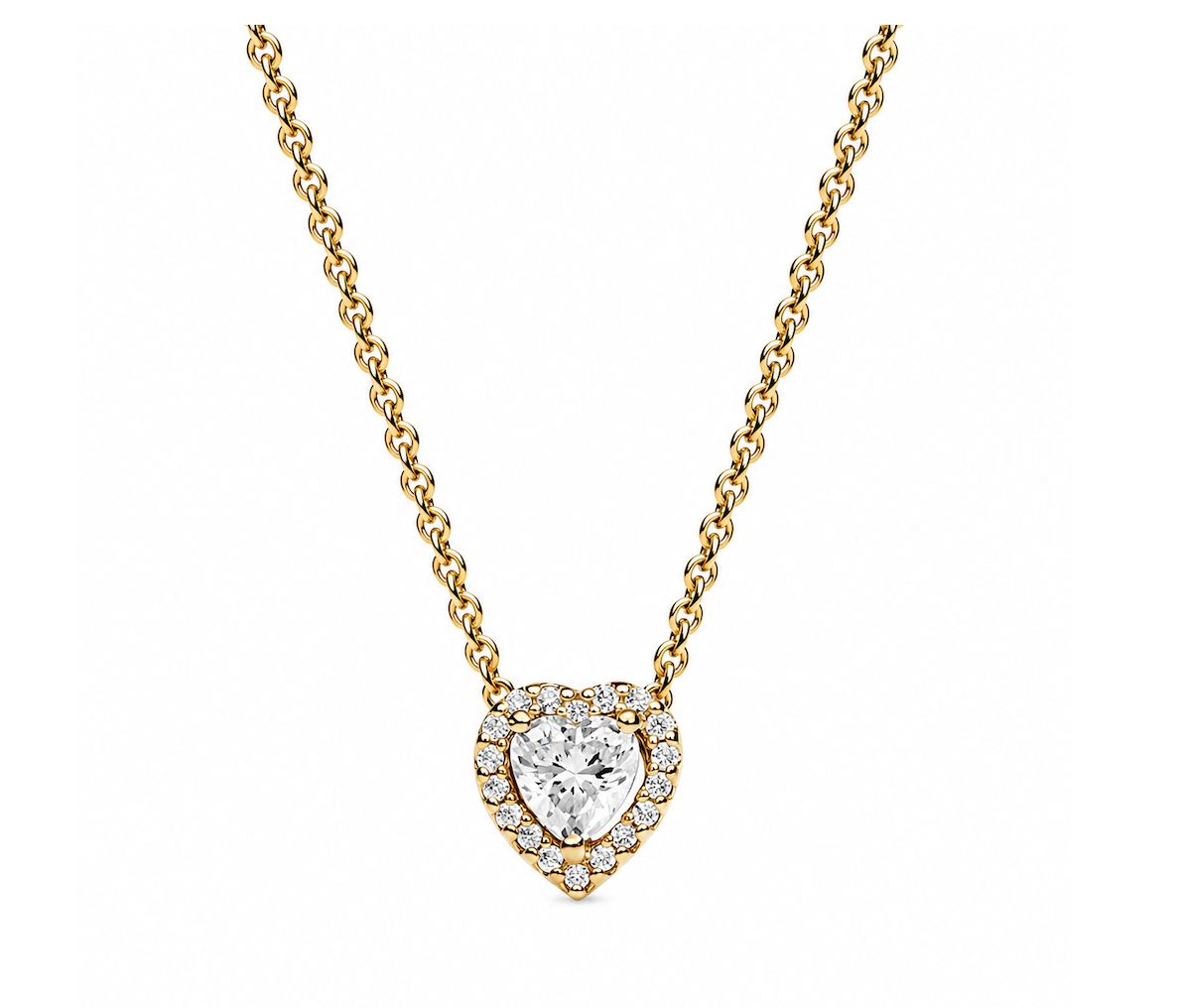 Elevated Gold Heart Necklace-359520C01-45