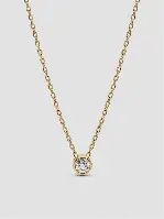 Pandora Era Bezel 14k Gold Lab-grown Diamond Pendant Necklace - 352885C01-45