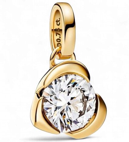 Pandora Talisman 14k Gold Lab-Grown Diamond  (0.25ct) Heart Pendant - 352903C01