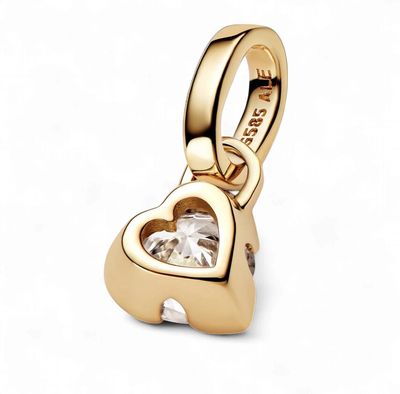Pandora Talisman 14k Gold Lab-Grown Diamond  (0.25ct) Heart Pendant - 352903C01
