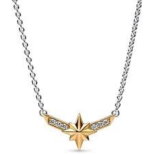 Marvel Captain Marvel Octogram Star Two tone Pendant - 362745C01-50