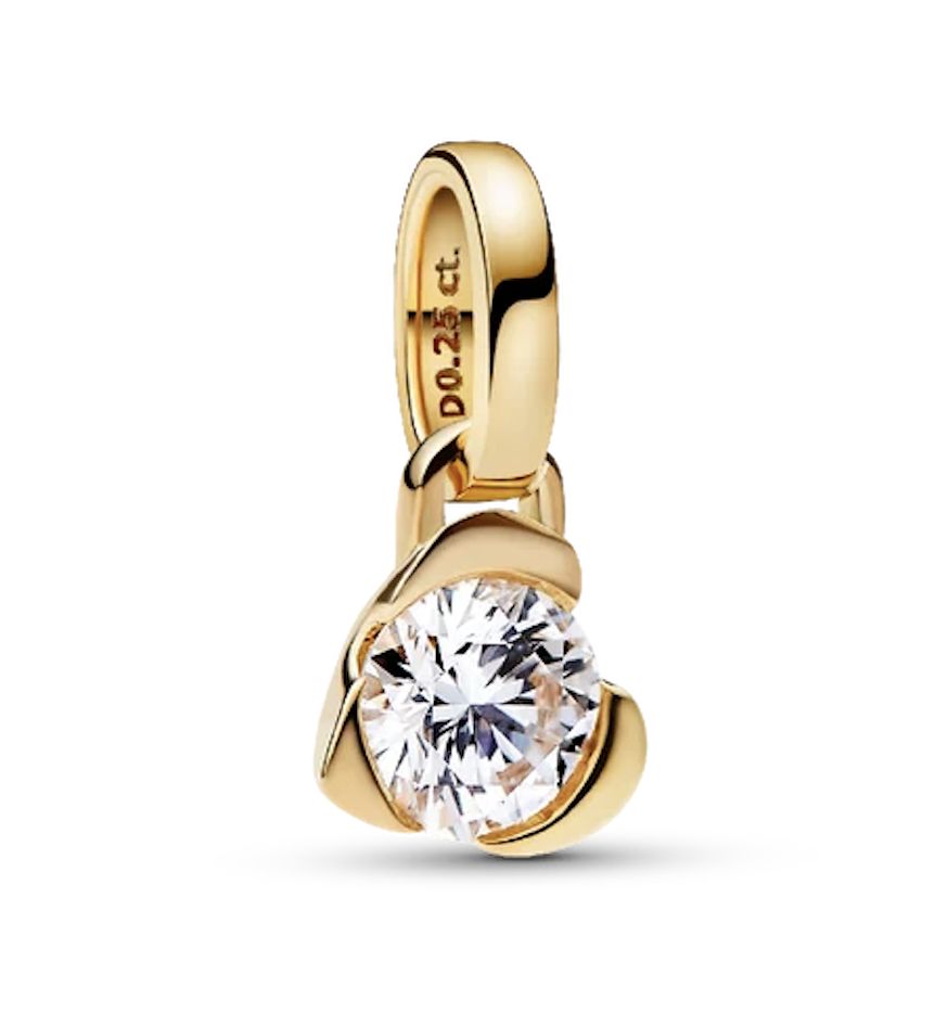 Pandora Talisman 14k Gold Lab-Grown Diamond Heart Pendant - 352887C01