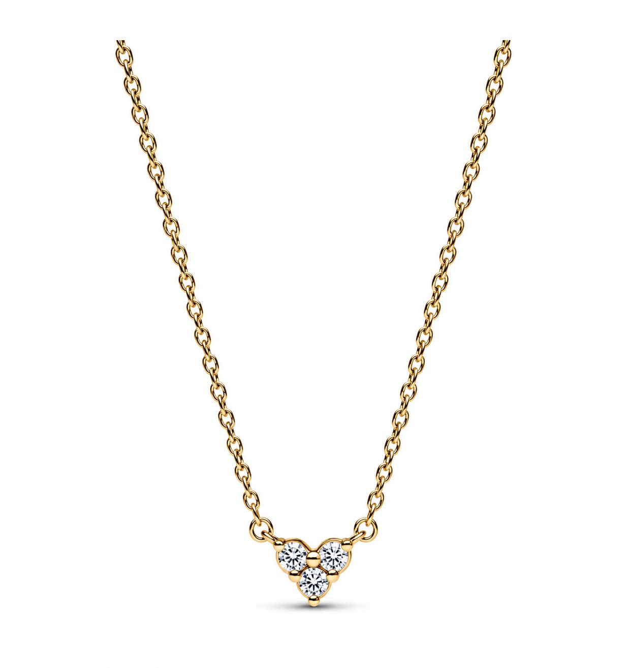Triple Stone Heart Collier Necklace -363014C01-45