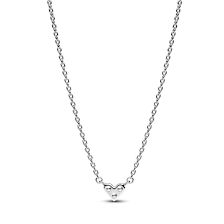 Triple Stone Heart Collier Necklace - 393014C01-45