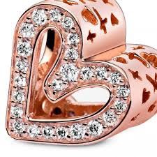 Sparkling Freehand Heart Charm - 788692C01